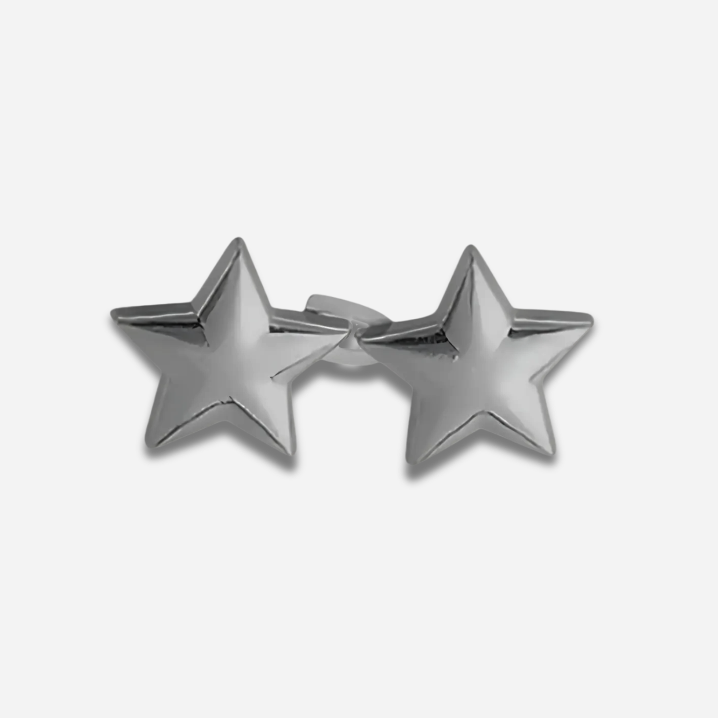 Pair of gun black star waist knots on a white background