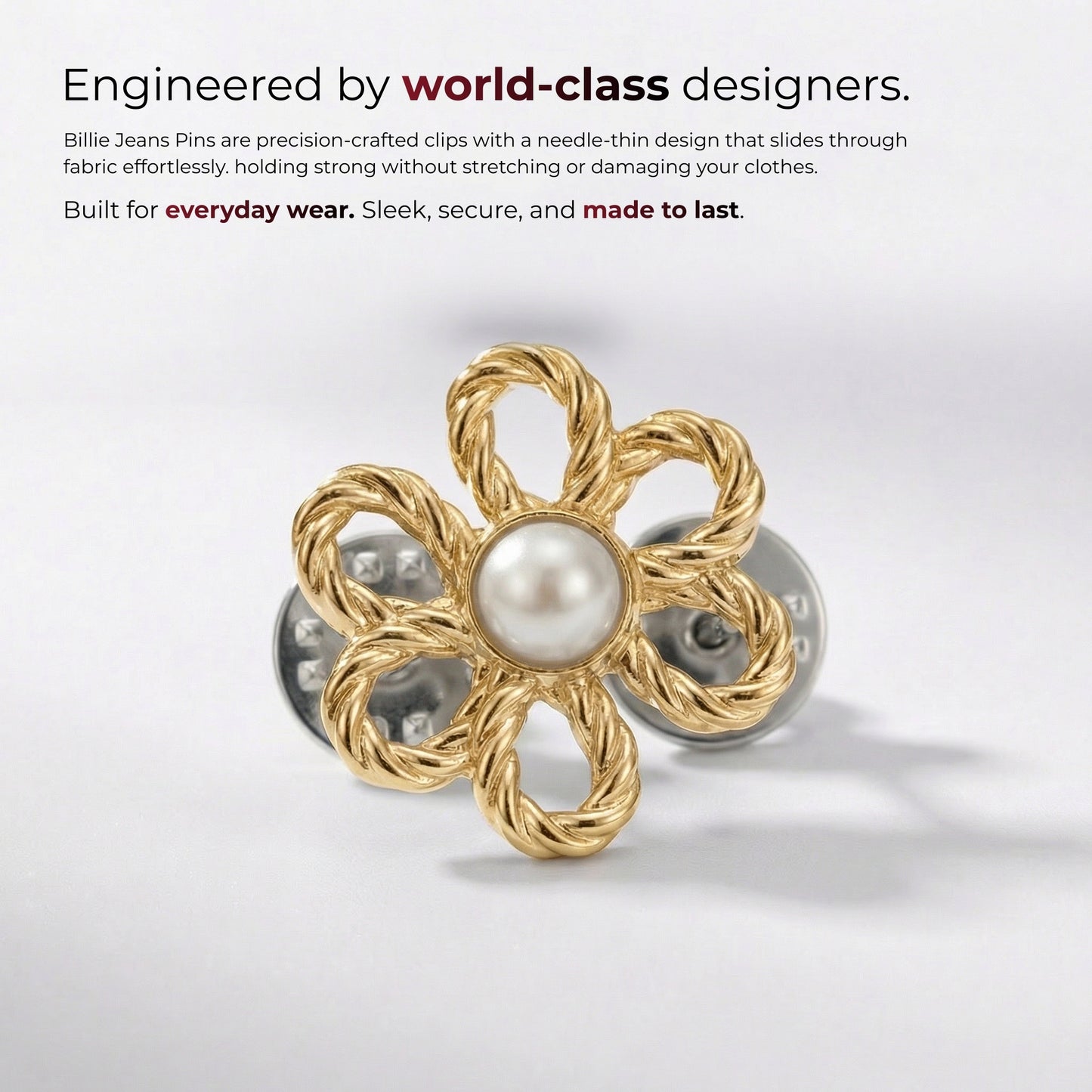 Billie Jeans Pin Pearl