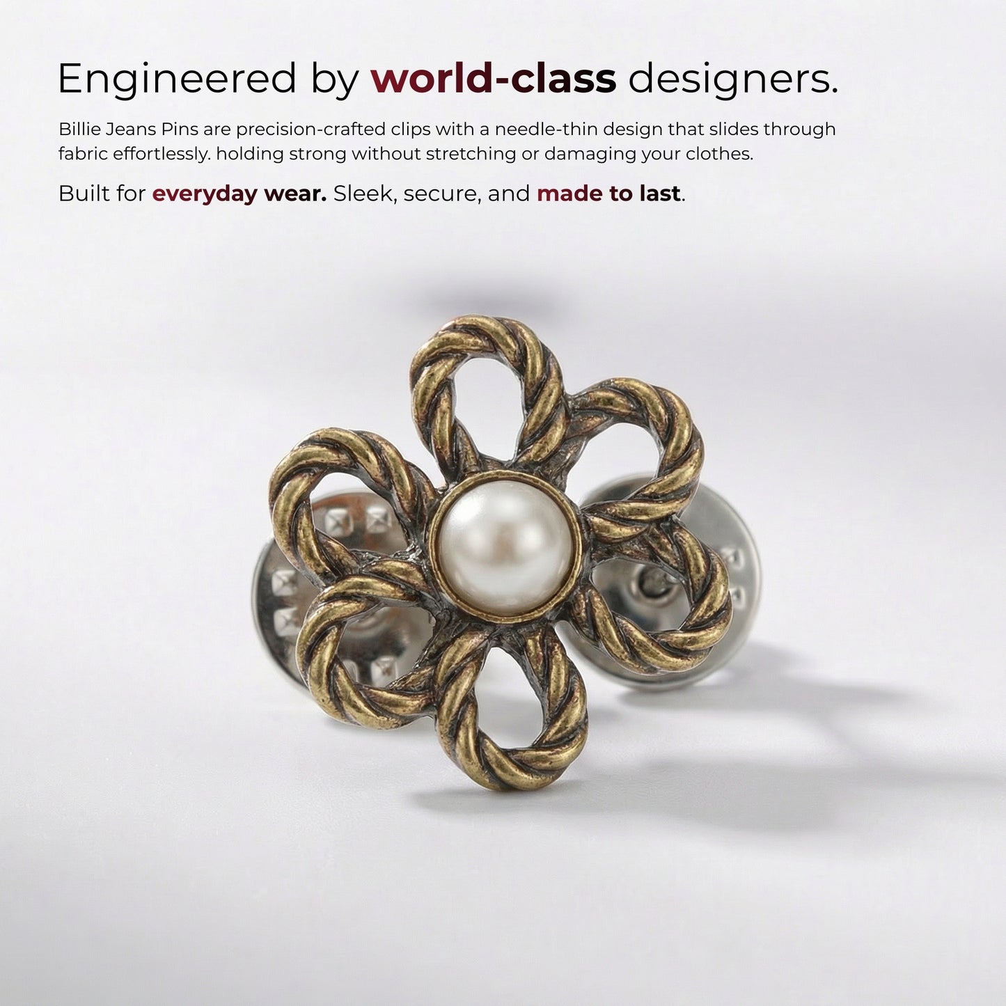 Billie Jeans Pin Pearl