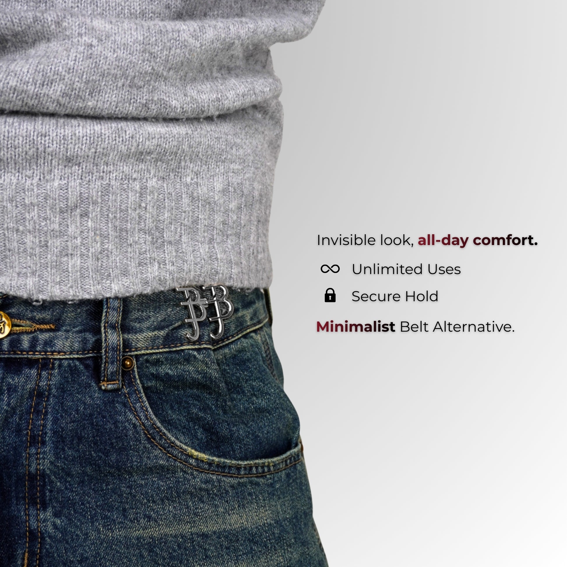 Close-up van een riem met tekstmarkeringsfuncties op een effen achtergrond