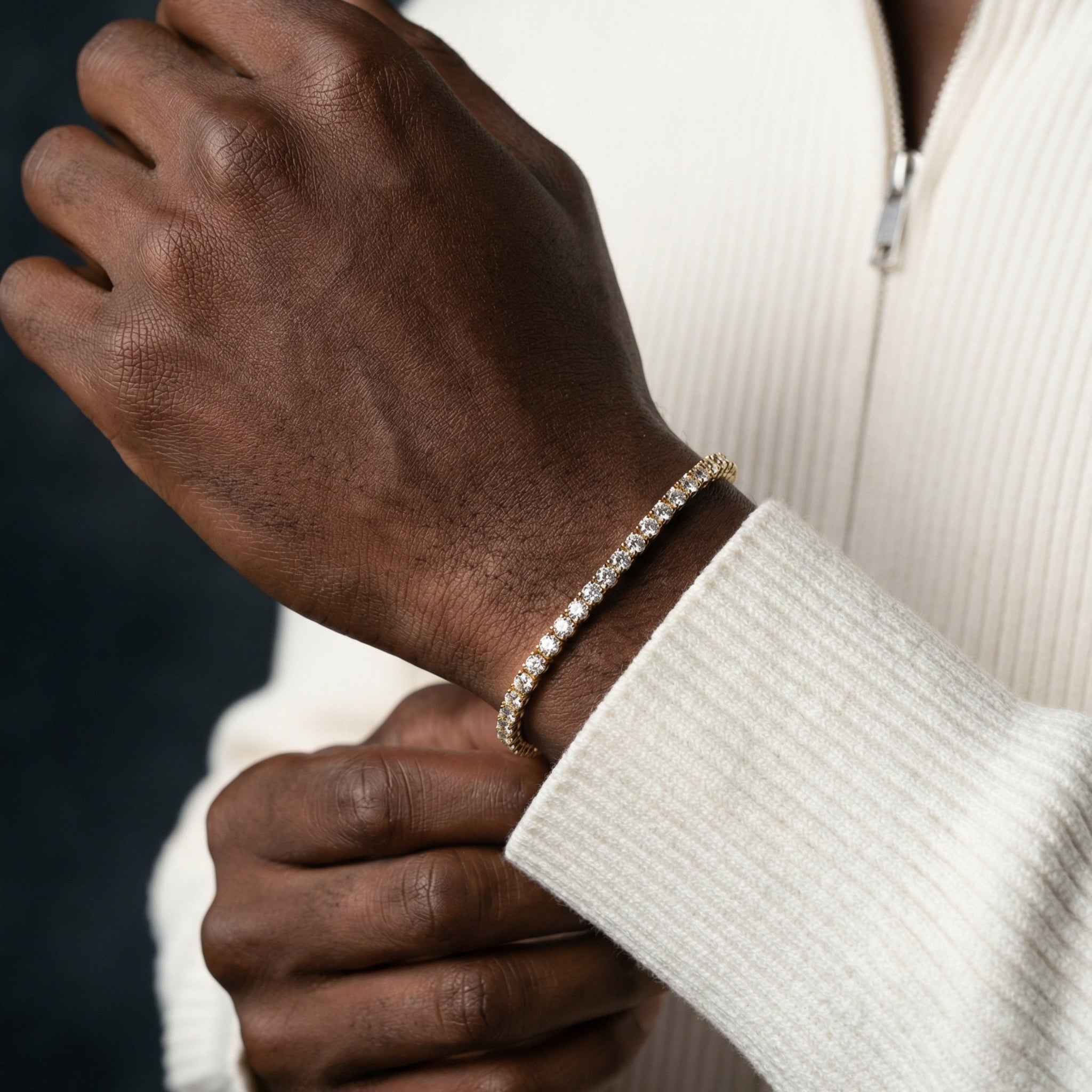 4mm tennis bracelet gold