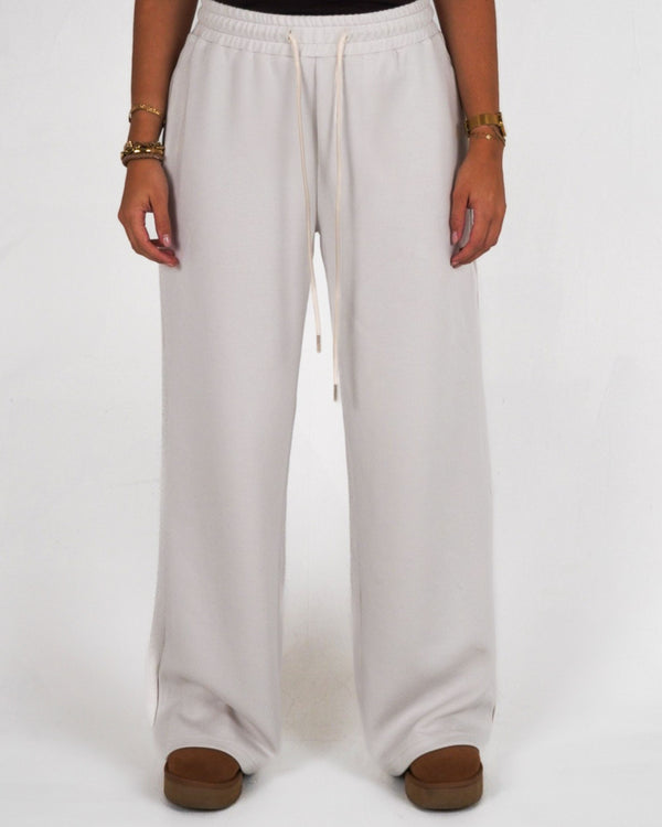 Billie Satin Wide Pants Cream