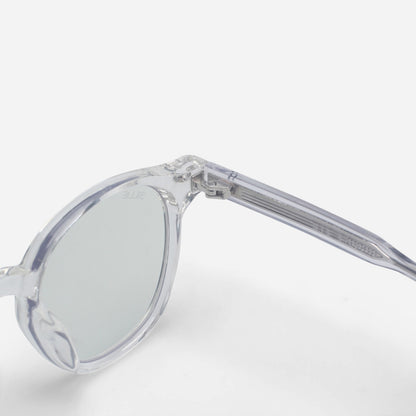 Clear Blue light glasses on a white background