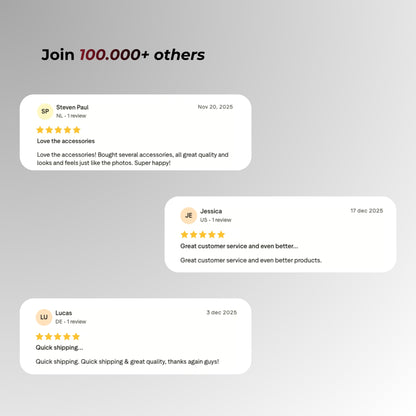 Reviews from customers on a gray background