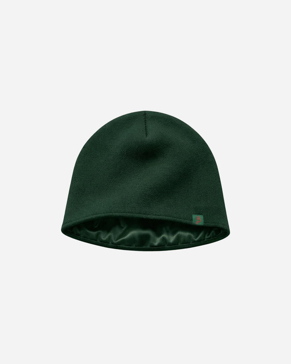 Billie Satin Beanie Green