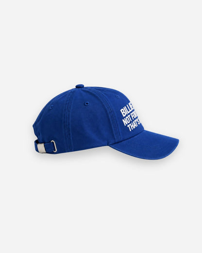 Billie Cap Statement Blue, side view